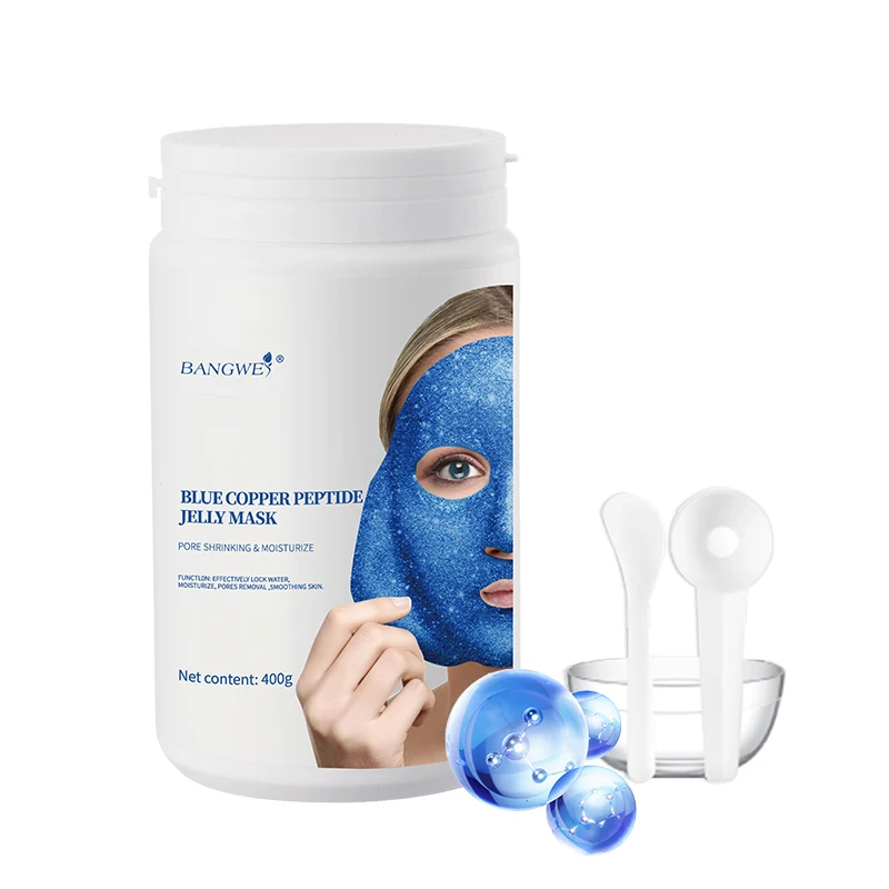 BANGWEI Blue Copper Peptide Organic Brighten Cleansing Peel Off Gel Nutritional Diy Soft Jelly Mask Powder