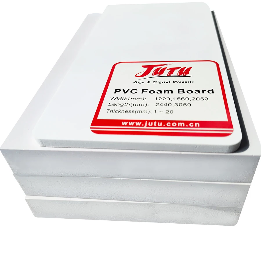JUTU PVC Foam Board High Density Trim Board Forex Rigid PVC Foam Board Sheet for Furniture Cabinet