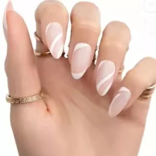 Long Acrylic Artificial Nails Best price artificial false design nails manufacture Decoration stick on nail