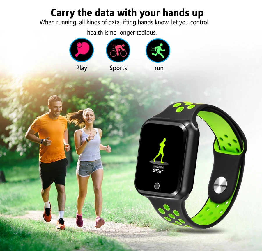 S226 reloj smart watch 1.3inch touch screen blood pressure heartrate sports smartwatch
