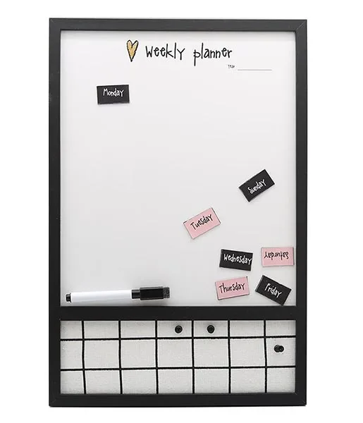42x28 Home office use weekly planner white board canvas bulletin board memo board