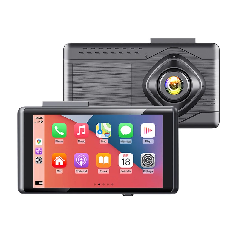 Самые последние 5 inch5G с сенсорным управлением и доступом в Интернет, экран об автомобильном видеорегистраторе (DVR) double1080p запись carplay Android Автомобильный GPS навигатор Автомобильный Черный Ящик