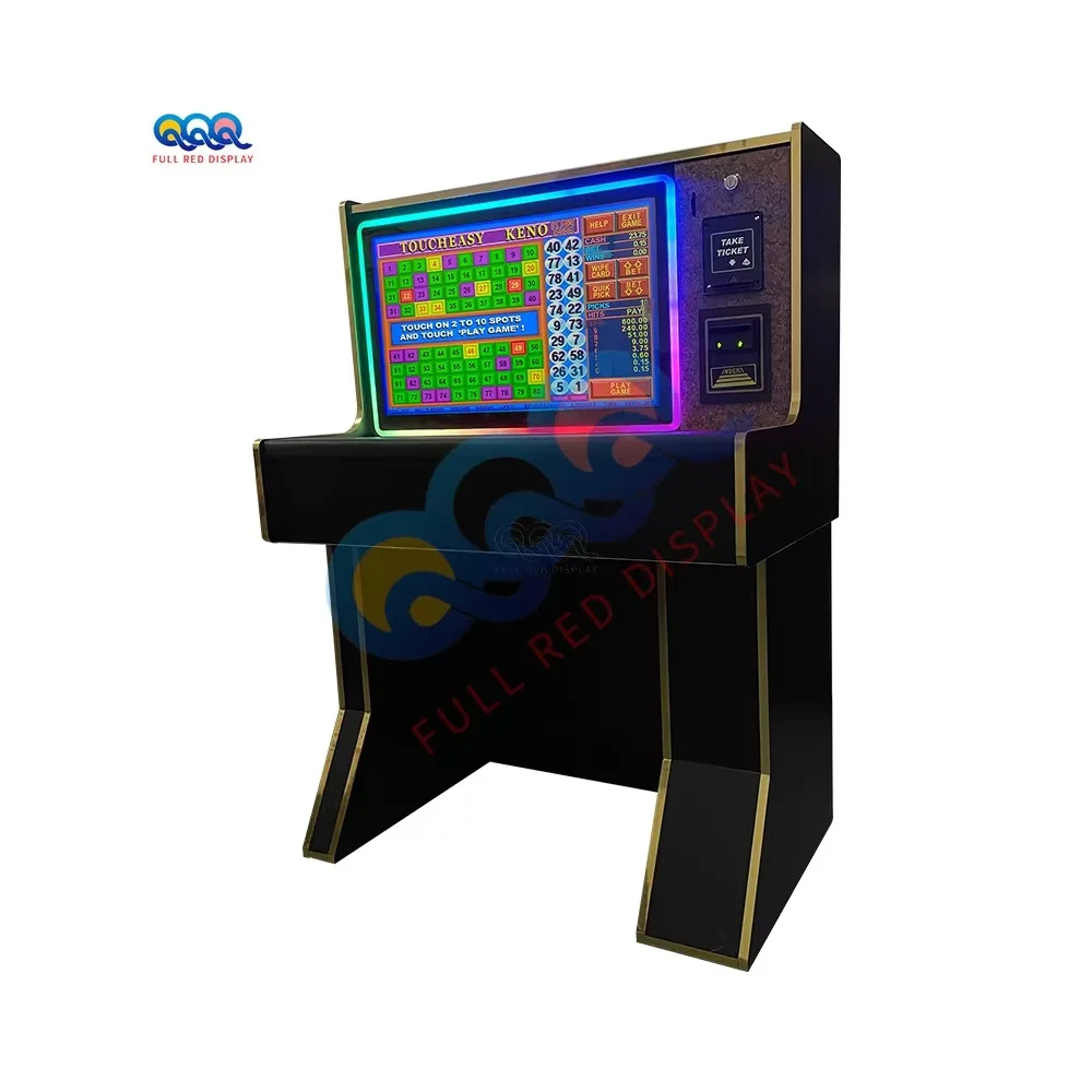 Full Red Bally Fire Link 43-Inch Curved Screen Game Empty Cabinet Amusement 32 43 inch curve Cabinet For Video Game Machine