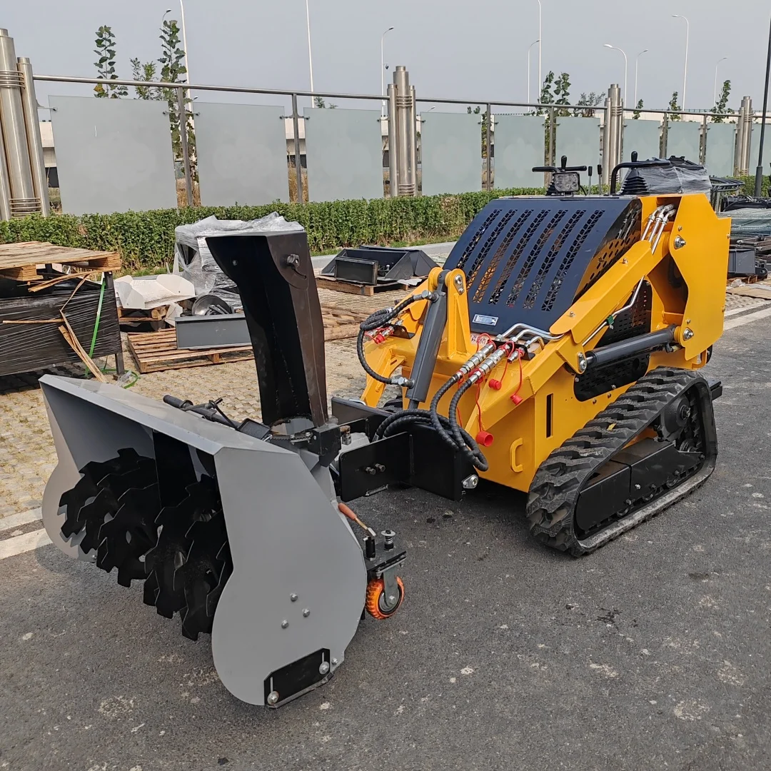 FREE SHIPPING mini skid steer diesel 500 kg skidsteer attachments bucket lawn mower wheel loader