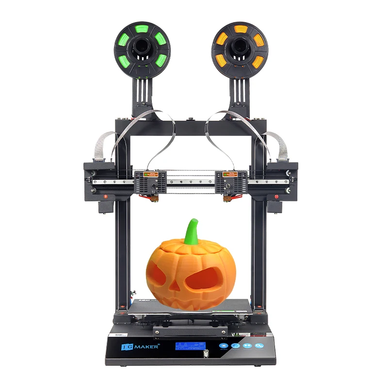JGMaker Artist-D Dual Color 2 Two Nozzle PLA Filament DIY Dual Extruder 3D Printer For Home Use