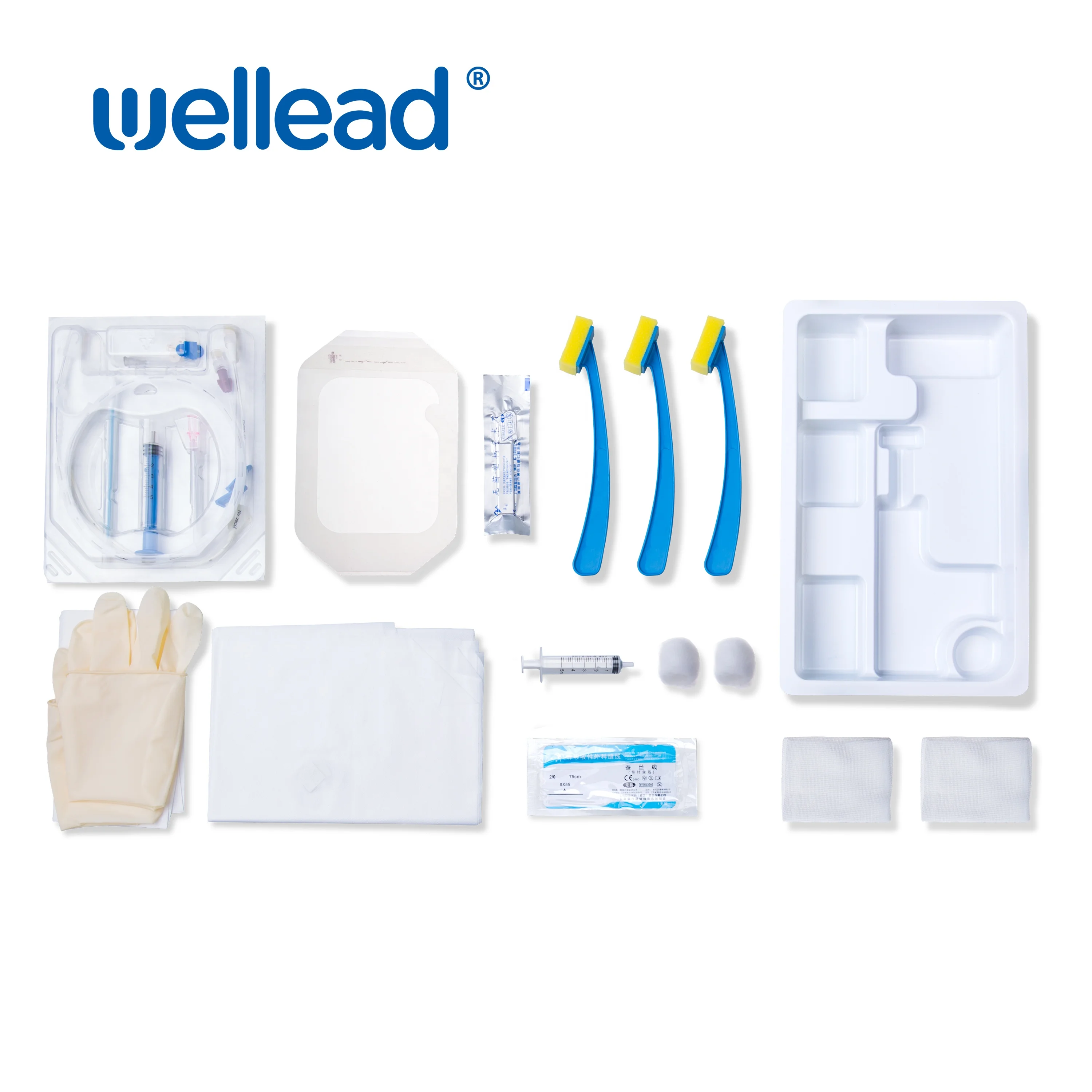 Medical CVC Kit Central Venous Catheter Single Lumen/Double Lumen/Triple Lumen