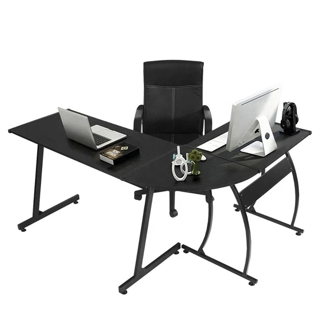 
Anti-rust Innovative Office Furniture Loft Plywood Iron Frame Black Brown Gaming Computer Desk and Chair 