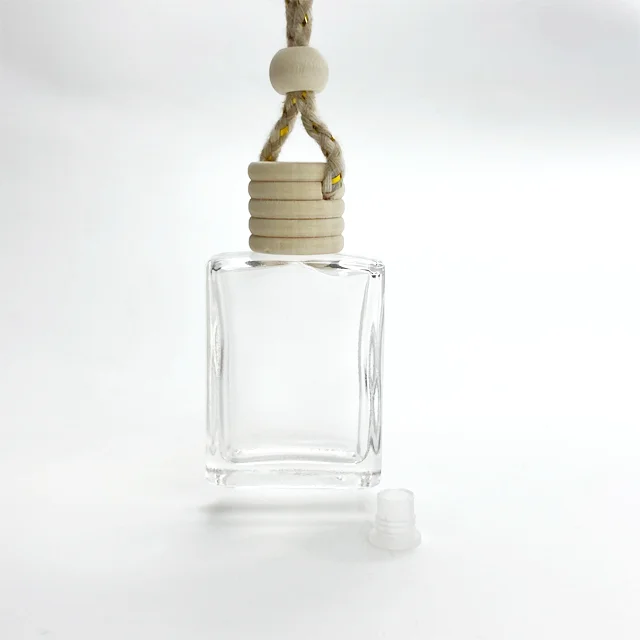 Hot Selling Car Scent Air Freshener Decorative Fragrance Mini Parfum Empty Glass Car Perfume Bottle