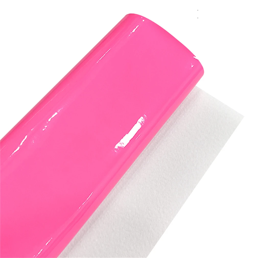 12*54 inch Glossy Mirrored Faux Leather Solid Color Vinyl Fabric Soft Synthetic PU Leather Roll