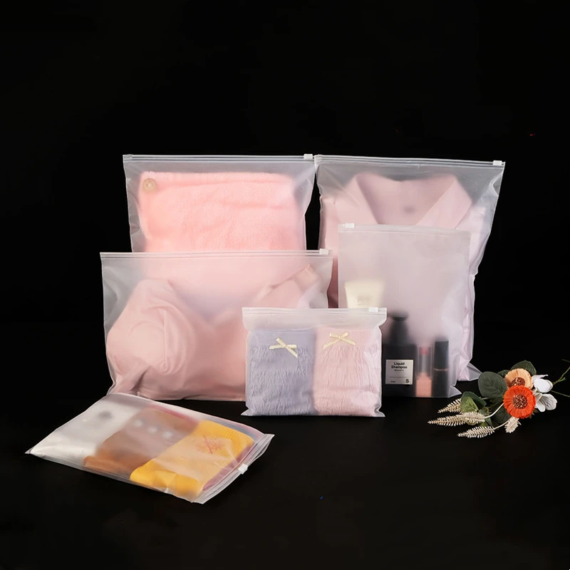High quality T-shirt zipper Plastic bags clothing packaging bag Custom Poly Zipper Bag