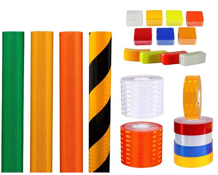 Mirco Prismatic Car Accessories Reflect Warning Safety Reflector Sticker Roll Reflective Tape for Truck