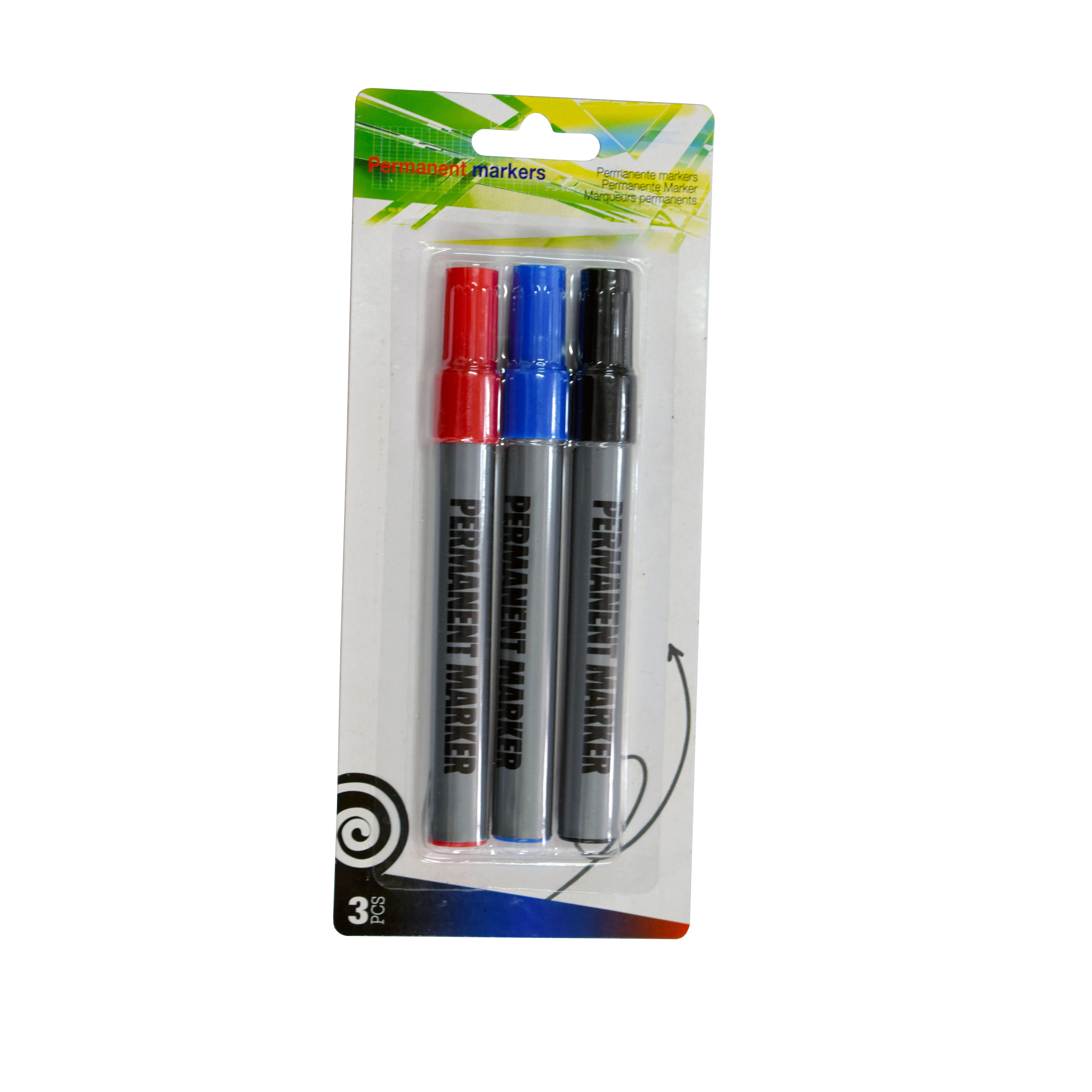 
Cixi high quality oil based black red blue permanent marker pen with blister cards 