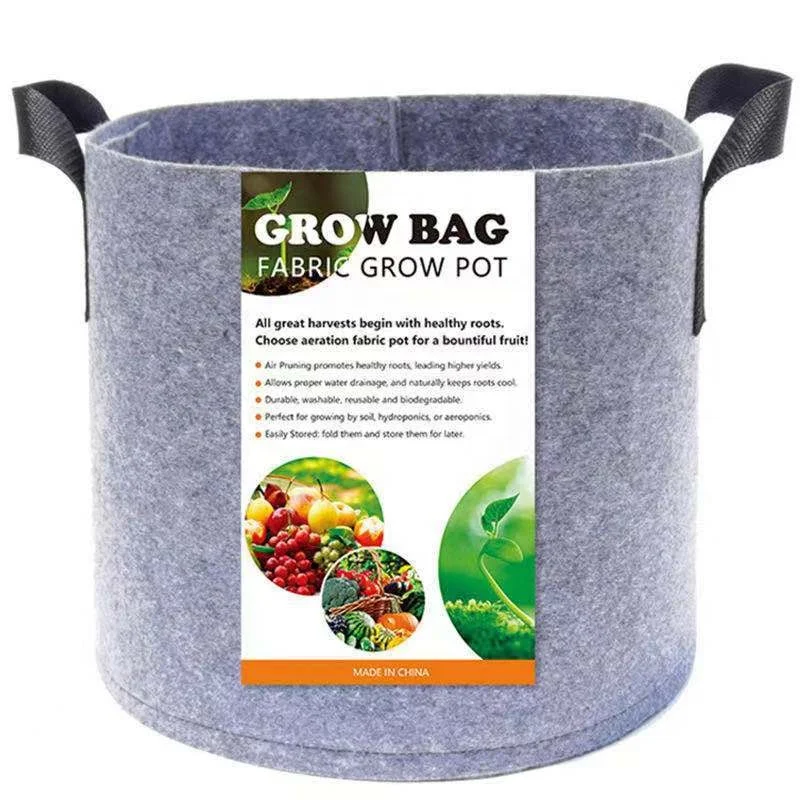 Big Plant Seedling Grow Bags Pot Home Garden Tools Potato Strawberry Fabric Low Price 1-400 Gallon Plant Growth Opp Bag Package