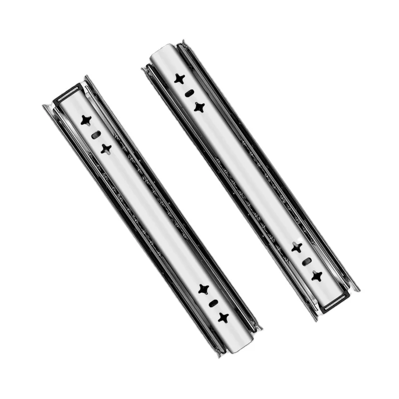 GUANZHIYU Hardware 1 Pair of 12 Inch Roller Bearing Drawer Slides