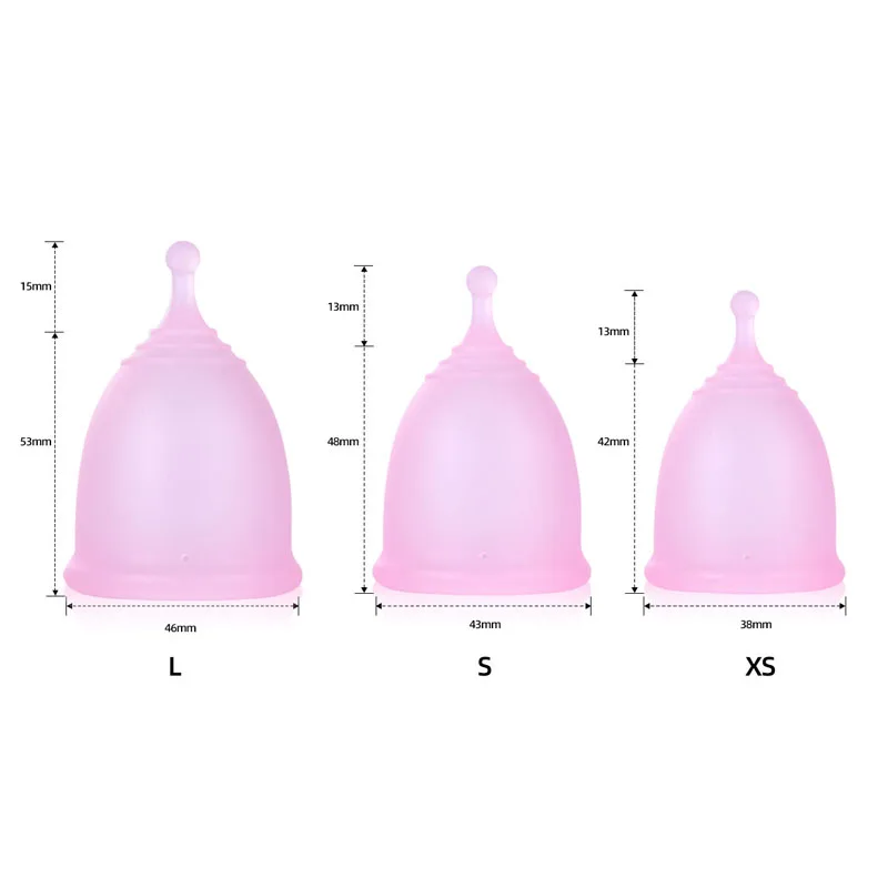 Menstrual cup wholesale custom medical silicone period cup reusable.