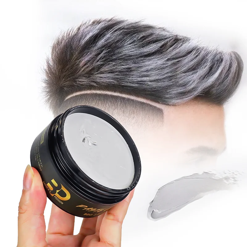 TOP Model MAN Stylish Men Strong Hold Absorbs Quickly Styling Clay Matte Hair Pomade Customization