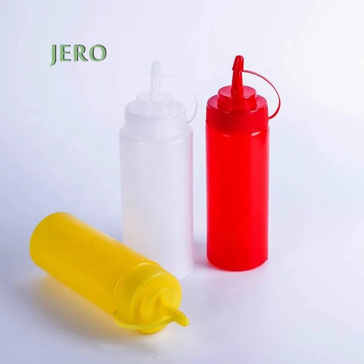 Hot sale cheaper Ketchup empty squeeze bottles honey hdpe squeeze bottle salad BPA free soft plastic squeeze bottle