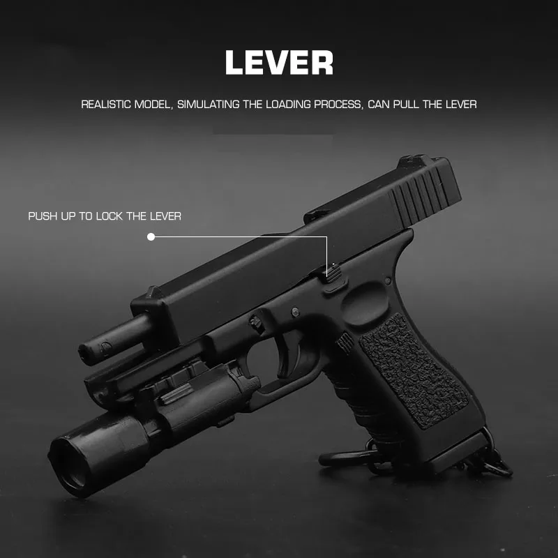 G17 новый дизайн мини пластиковая игрушка ручной работы пистолет Модель брелок игрушки