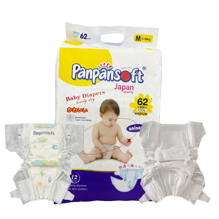FREE SAMPLE Hot Selling OEM Different Size Natural Disposable Panper Baby Diapers