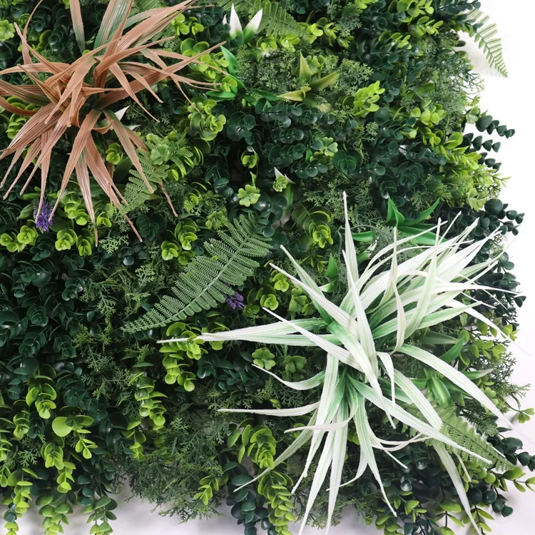 Artificial Boxwood Hedge Grass Wall Faux Simulation Tropical Vertical Green Plant Wall For Home Garden Decoration