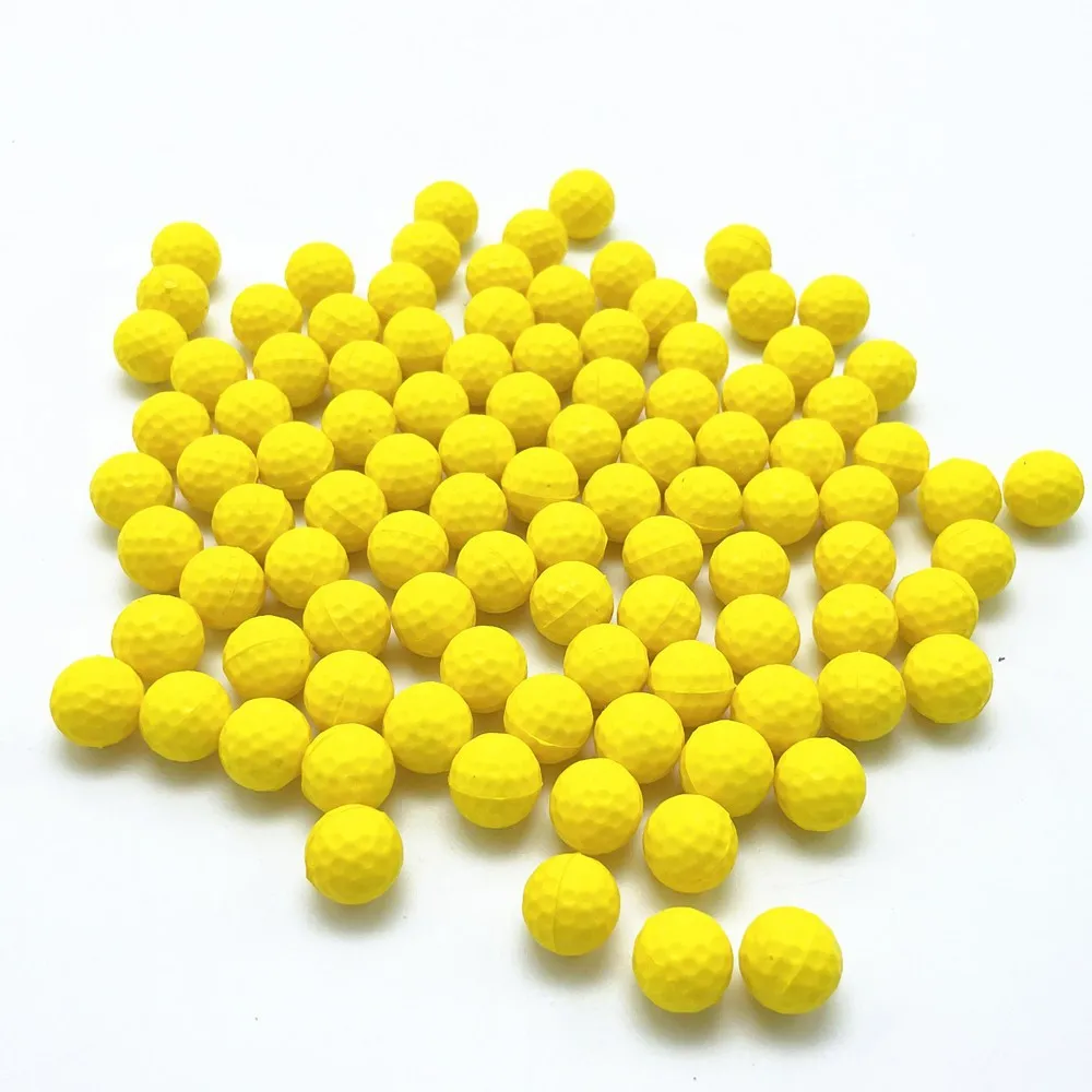 super cool safe game for kids gun game High density PU foam ball rounds Soft rubber ball