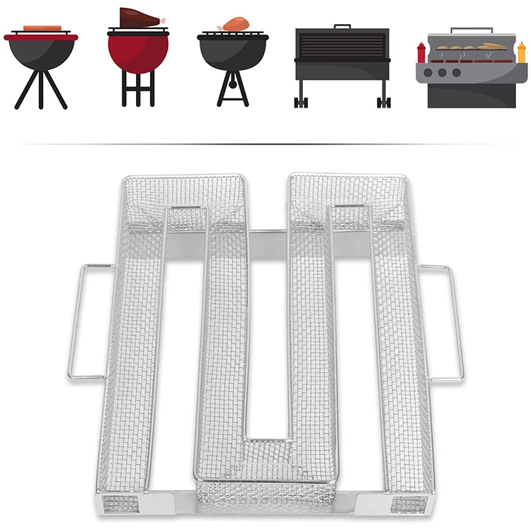 Bbq Bacon Fish Salmon Meat Dust Hot And Smoking Salmon Meat Burn Smoker Basket Stainless Steel 304 Cold Smoke Generator