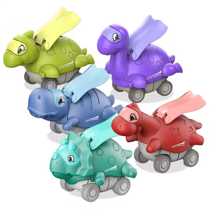 hot selling 5PCS Press and Go Dino Heroes Dinosaur Toys press cloak dinosaur inertia car toy for baby