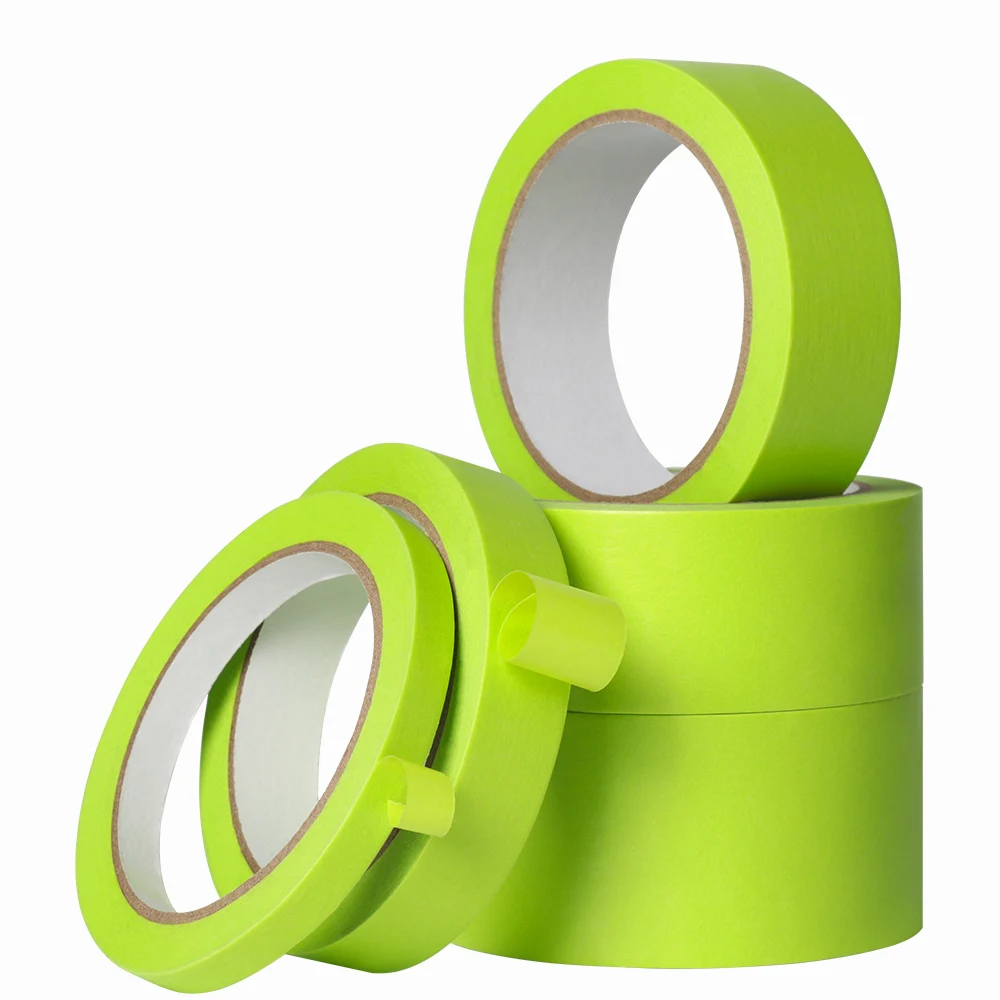 YOUJIANG Heat Uv Resistant Automotive Car Spraying Painting Self Adhesive Tape Custom Printed Washi Masking Tape