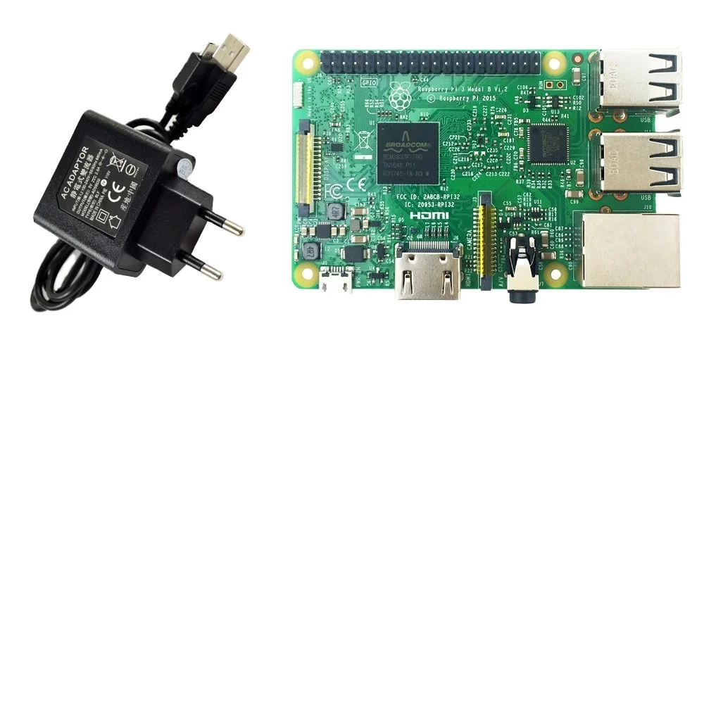 Лидер продаж, стартовый комплект Raspberry Pi 3 Model B, корпус платы pi 3, штепсельная вилка европейского стандарта/с логотипом, радиаторы pi 3b с Wi-Fi