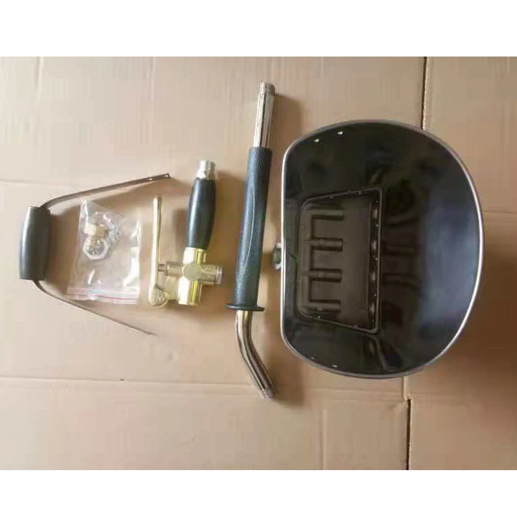 Cement Mortar Sand Blasting Spray Gun holdheld Paint spraying machine  stainless steel Bucket type mortar ejector