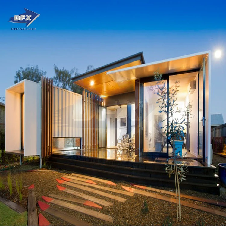 China prefabricated metal structure one bedroom modular ready made mobile tiny homes prefab house container for sale