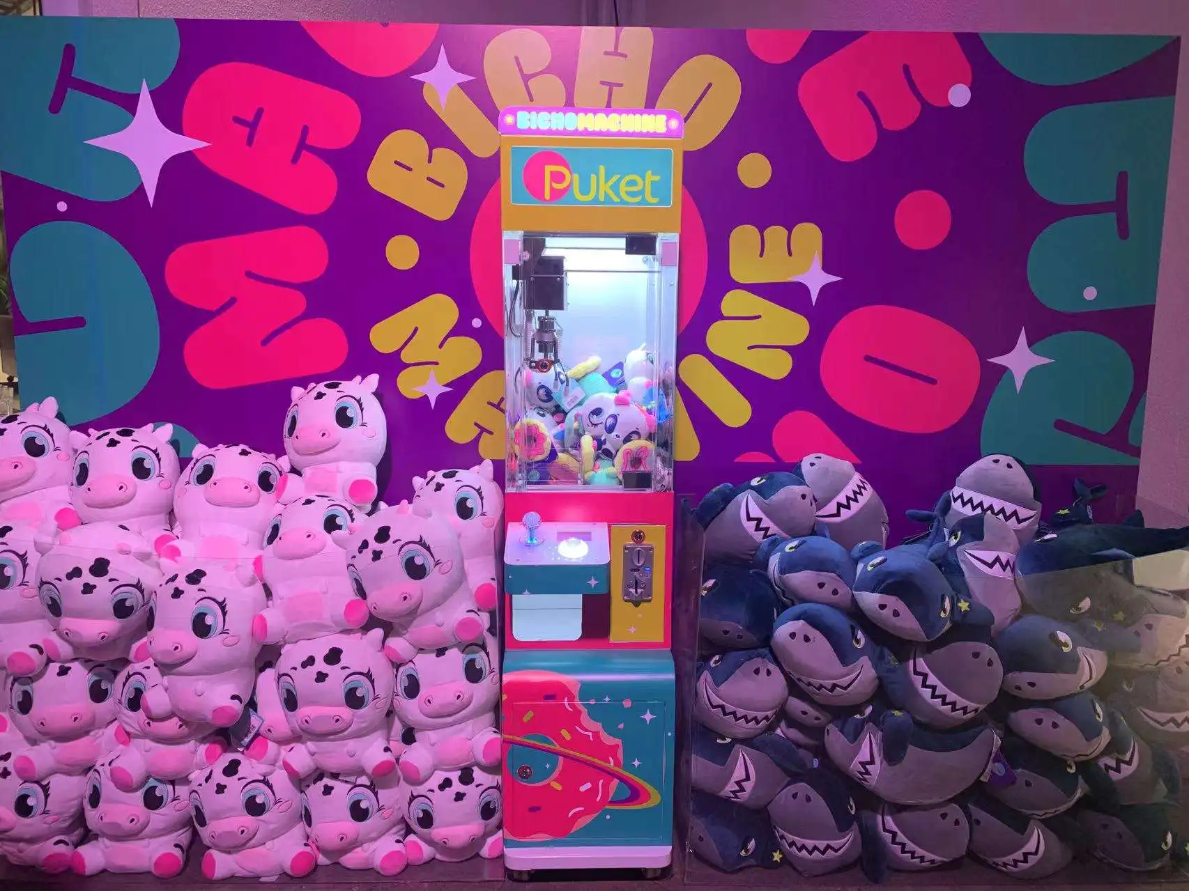 Amusement Mini Doll Catcher Gift Crane Simulator Toy Clip Grabber Plush Mini Claw Crane Electric Game Machine For Game Center