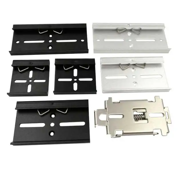 35mm Guide Rail Fixed Clamp Universal Din Rail Mounting Clips 35mm Din Rail Lock Clip Buckled Snap Clip