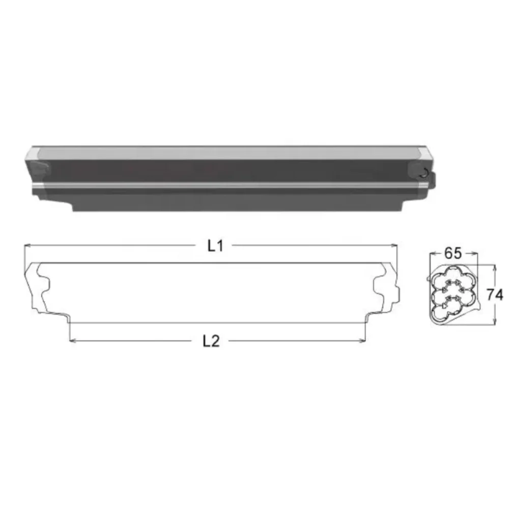 China Factory Price 36v 48v 10.4ah 12ah 13ah 14ah 15ah 17.5ah Double Switch in Tube Battery for EEL case Ebike Battery