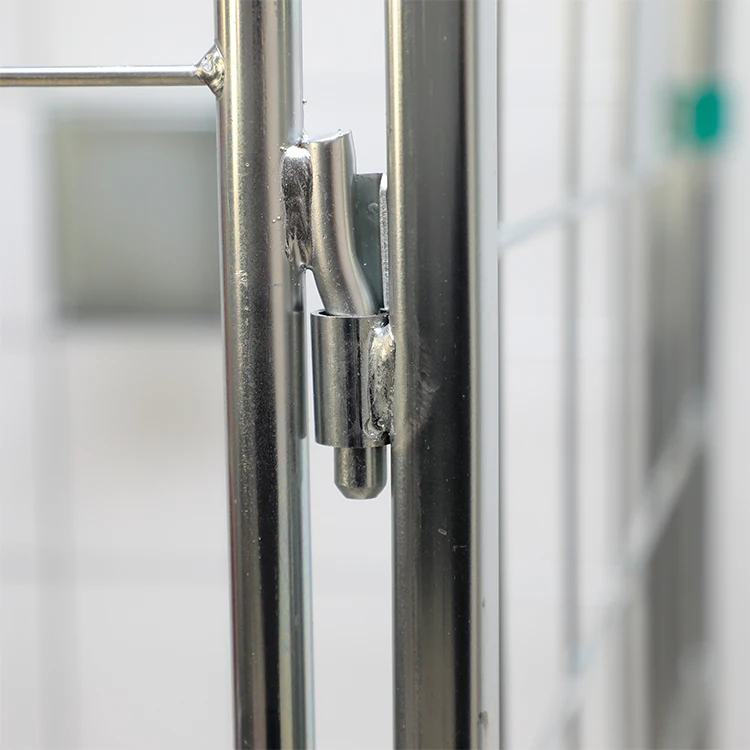 Hot Sale storage industrial transport metal steel welded foldable wire roll container trolley cage