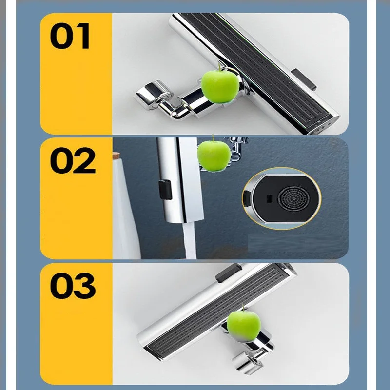 Kitchen faucet splash proof aerator flying rain waterfall water outlet water nozzle waterfall faucet mouth faucet extender