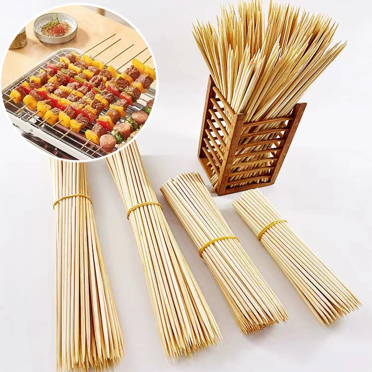 Wholesale Customization disposable wholesale bamboo sticks bamboo skewers 50 cm