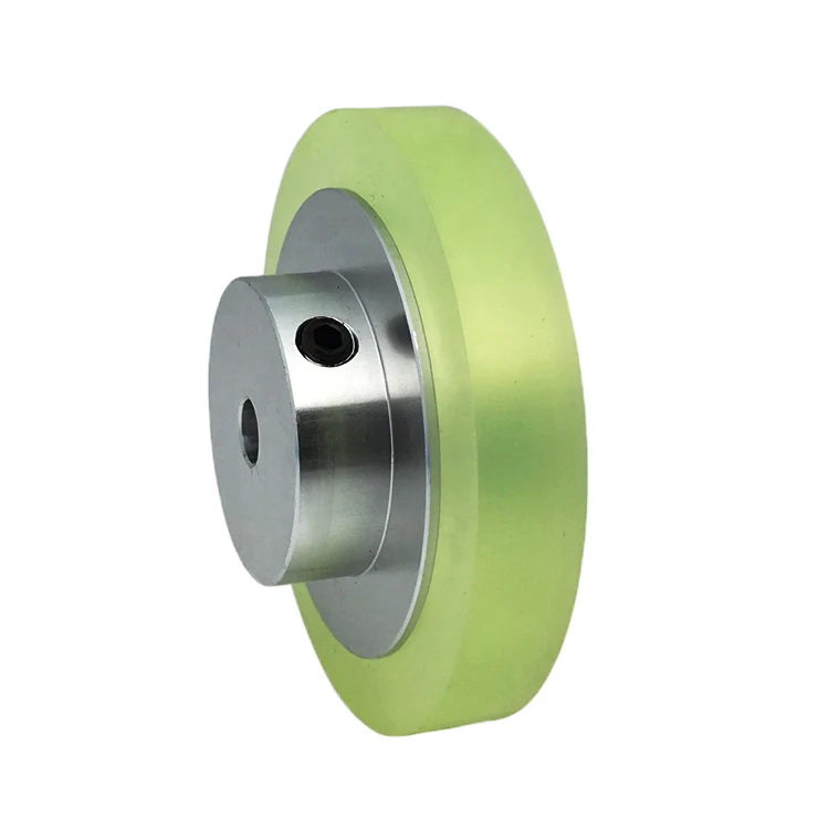 Custom high precision length measuring rotary wheel PU coating encoder wheel