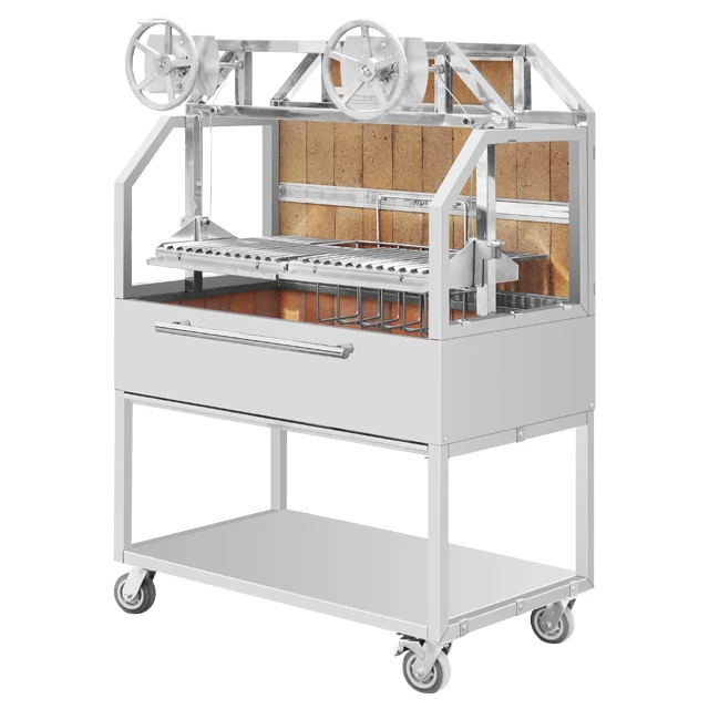 Stainless steel Argentine santa maria charcoal grill