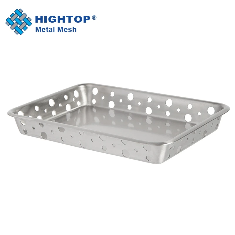 Metal Wire Rectangular Shape Stainless Steel Bread Basket Toast Basket
