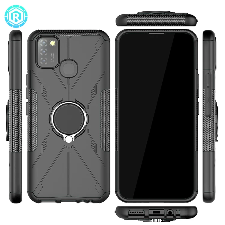 Roiskin Kickstand protector phone case for infinix smarrt 5 anti shock phone case for infinix hot 10 lite phone shockproof