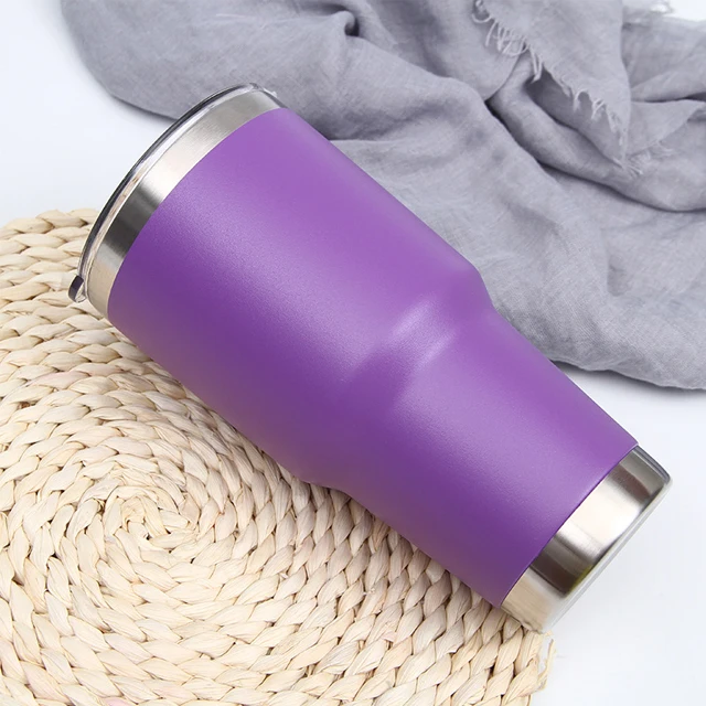 Double Wall Stainless Steel Double Wall Coffee Tumbler 30Oz tumbler  With Lid