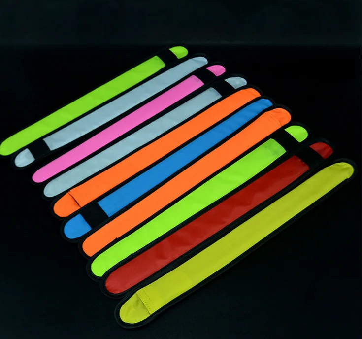 Cheap Led armband safety indicator light reflective clap bracelet for outdoor night running