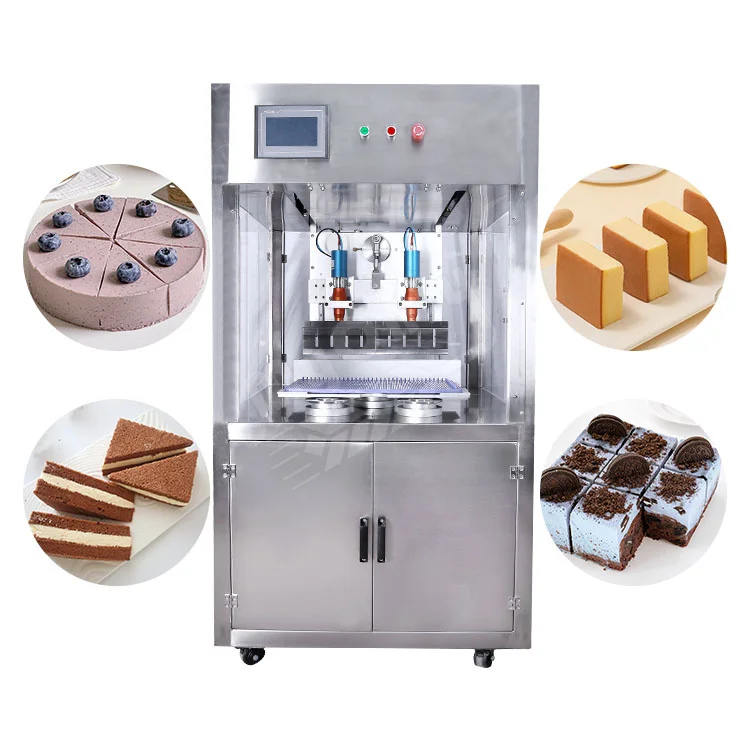 MY Horizontal Ultrasonic Food Cake Cutter Machine Automatic Layer Cake Square Mousse Cake Cut Machine