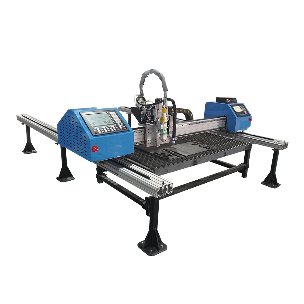 Portable gantry laser cutting machine specializes in cutting metal sheets with multiple power options factory direct sales