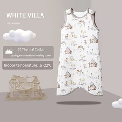 OEKO certificate children 1.5 tog Spring Autumn vest cotton warm anti-kick baby sleeping bags
