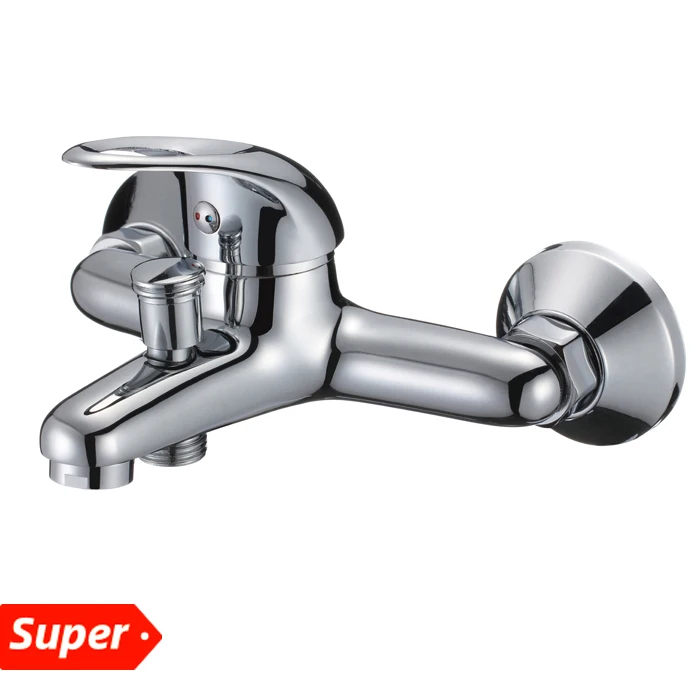 China faucet supplier huazu bathroom shower tap rainfall In-Wall copper body cold and hot water bathtub faucet mixer