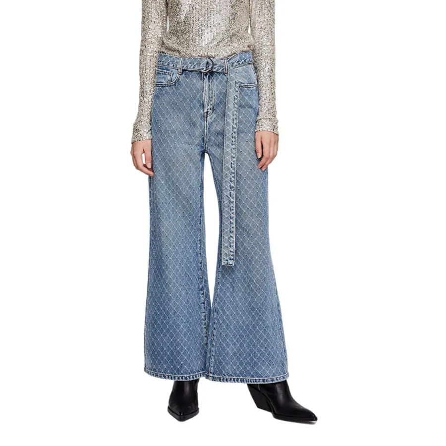 Wholesale Fashion Women Jeans Pants,Plus Size wide leg pants Denim & Jeans