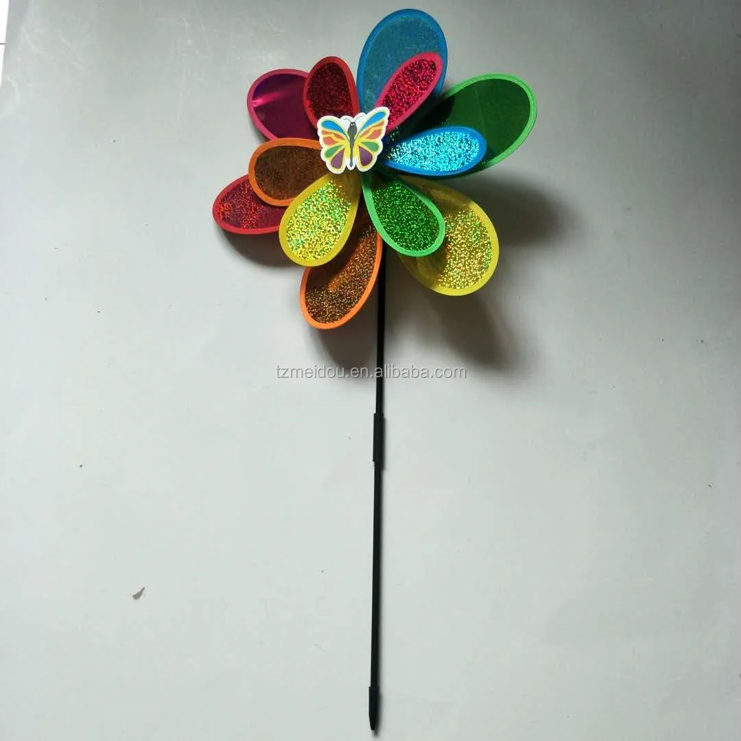 Decorative flashing windmill leaves wind spinner pinwheel windmill item