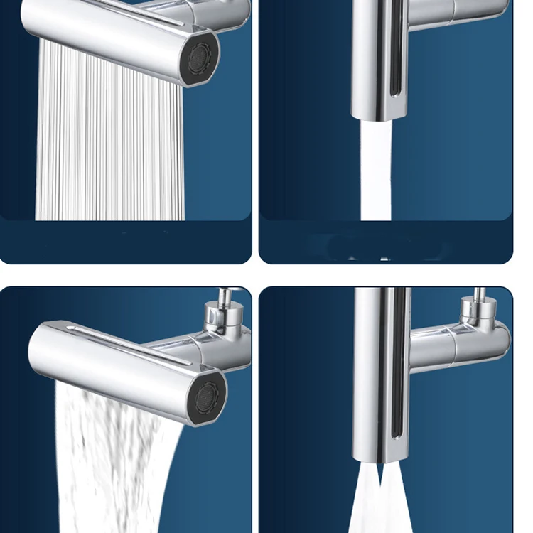 wholesale custom modern pull out single lever kitchen mixer long neck taps kitchen sink faucet 304 stainless steel